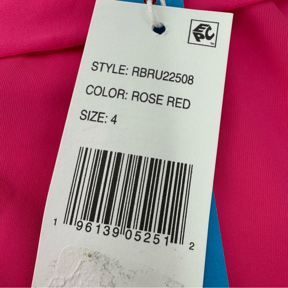 Bleu Rod Beattie Fuchsia Swim Bottom with Gold Ring Accent High Waist 4 - Picture 4 of 6